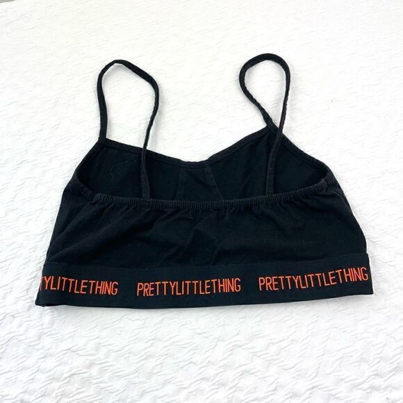 BUY 1 GET 1 FREE pretty little thing size 6 bralette black orange - Picture 6 of 6